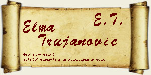 Elma Trujanović vizit kartica